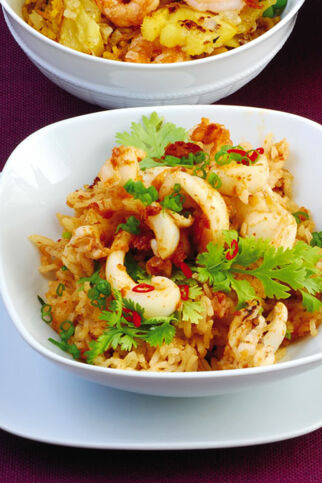 Roter Calamari-Reis Roter Calamari-Reis