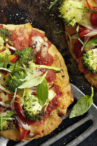 Gemüse-Naan-Pizza Gemüse-Naan-Pizza