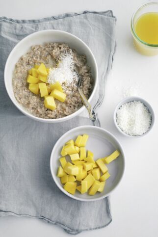 Porridge mit Mango Porridge mit Mango