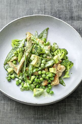 Grüne Hähnchenpfanne Grüne Hähnchenpfanne