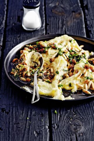 Käse-Kartoffelpüree mit Nussbutter Käse-Kartoffelpüree mit Nussbutter