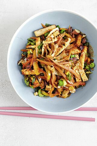 Tofu-Curry mit Mandeln