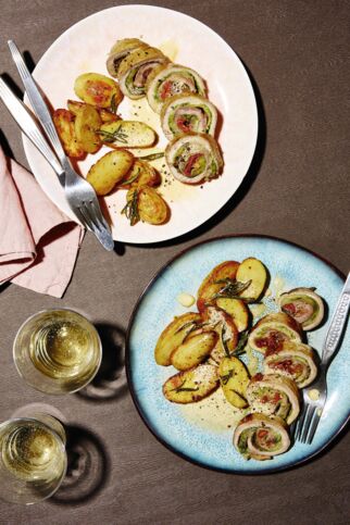 Involtini mit Pesto und Aubergine Involtini mit Pesto und Aubergine