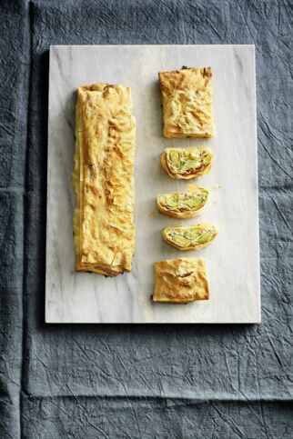 Rosenkohl-Mandel-Strudel Rosenkohl-Mandel-Strudel