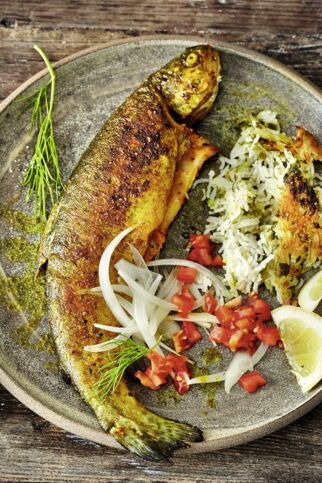 Gebratener Fisch Gebratener Fisch