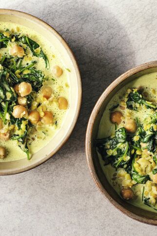 Spinat-Curry mit Ingwer Spinat-Curry mit Ingwer