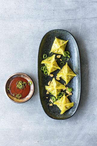 Gedämpfte Teigtaschen Gedämpfte Teigtaschen