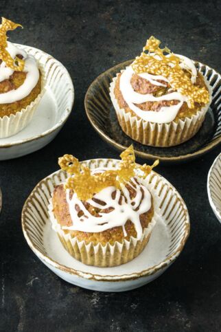 Apfelmuffins mit Krokant Apfelmuffins mit Krokant