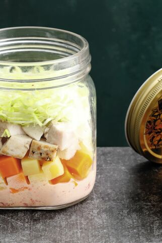 Hähnchensalat in Ananas-Mayo Hähnchensalat in Ananas-Mayo
