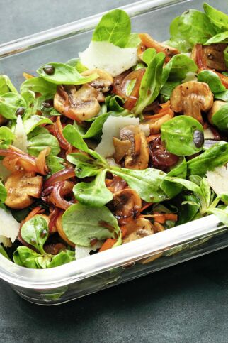 Karamellisierter Pilzsalat Karamellisierter Pilzsalat
