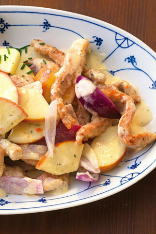 Geschnetzeltes mit Äpfeln Geschnetzeltes mit Äpfeln