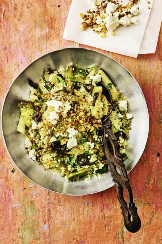 Grüner Couscous-Gemüse-Salat