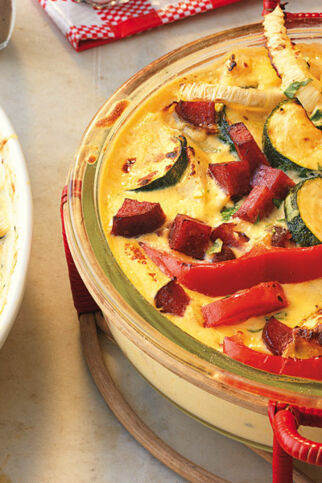 Gemüse-Joghurt-Auflauf Gemüse-Joghurt-Auflauf