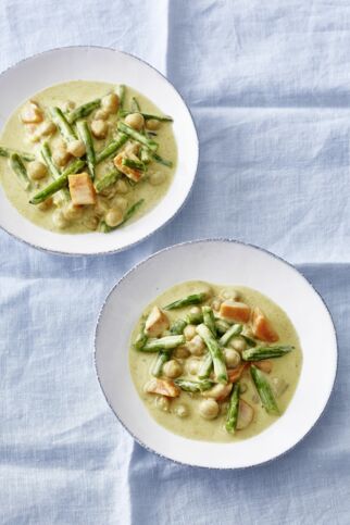 Kichererbsencurry mit grünen Bohnen Kichererbsencurry mit grünen Bohnen