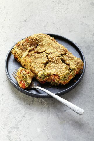 Grünkohl-Lasagne mit Cashew-Béchamel Grünkohl-Lasagne mit Cashew-Béchamel