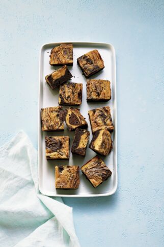 Bananen-Erdnuss-Brownies