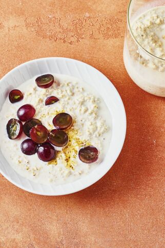 Overnight Oats mit Weintrauben & Vanille Overnight Oats mit Weintrauben & Vanille