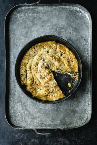 Spinat-Feta-Teigschnecke Spinat-Feta-Teigschnecke