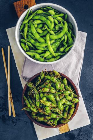 Würzige Edamame Würzige Edamame