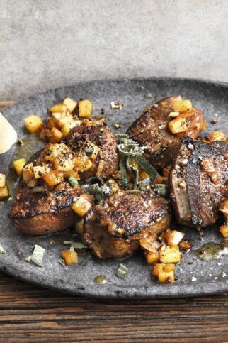 Rehleber mit Apfel Rehleber mit Apfel