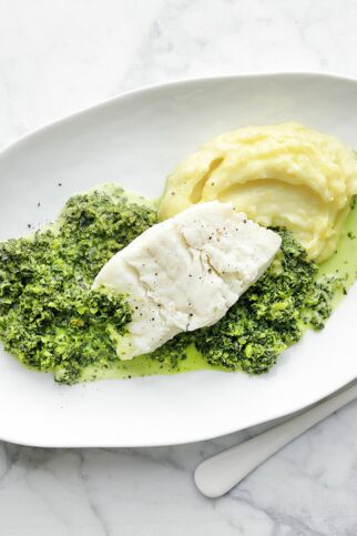 Fischfilet mit Grünkohl