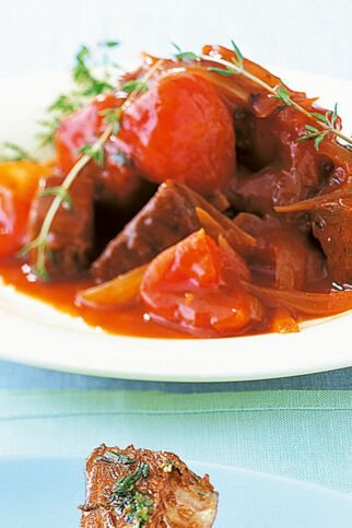 Rinds-Tomaten-Gulasch