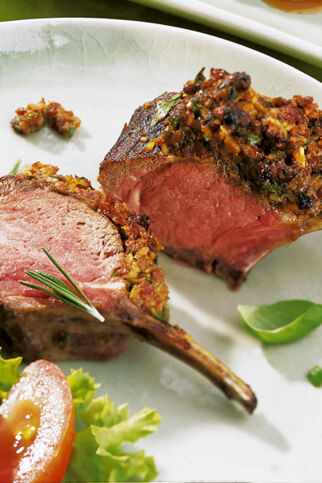 Lammkarree mit Tomatenkruste Lammkarree mit Tomatenkruste