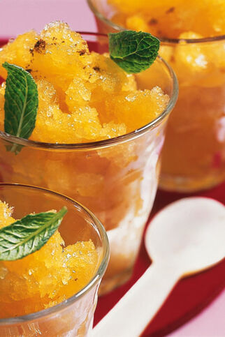 Orangen-Limetten-Granita Orangen-Limetten-Granita