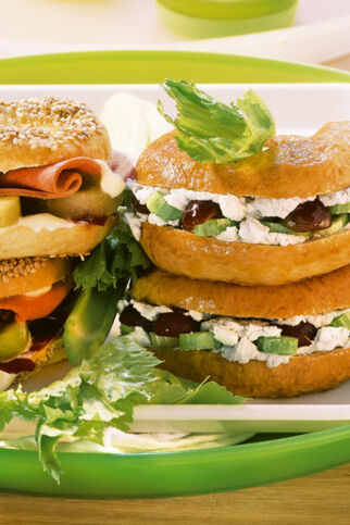Roggen-Bagels mit Bluecheese Roggen-Bagels mit Bluecheese