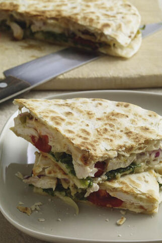 Hähnchen-Quesadillas