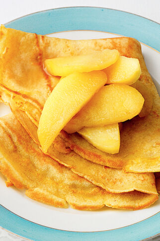 Crêpes mit Calvadosäpfeln