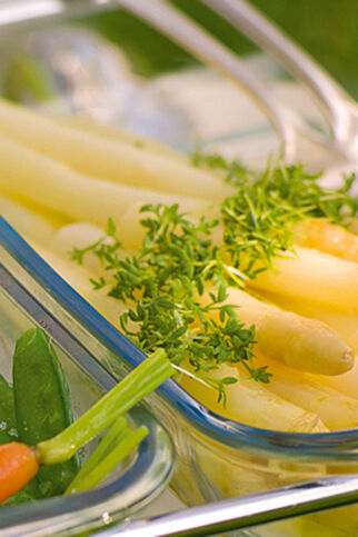 Spargel mit Kresse Spargel mit Kresse