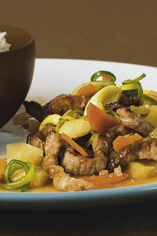 Schnitzelpfanne süßsauer Schnitzelpfanne süßsauer