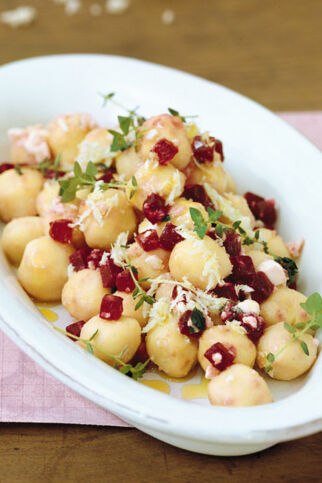 Gnocchi mit Rote Bete und Meerettich Gnocchi mit Rote Bete und Meerettich