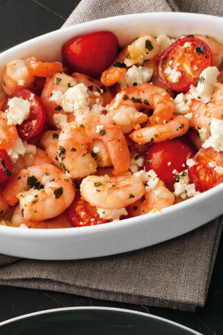 Ofen-Shrimps mit Feta