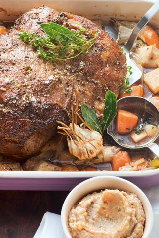 Wildschweinbraten mit Maronenpüree