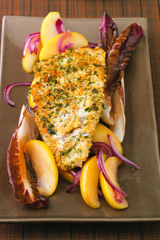 Zanderfilet mit Mandelkruste Zanderfilet mit Mandelkruste