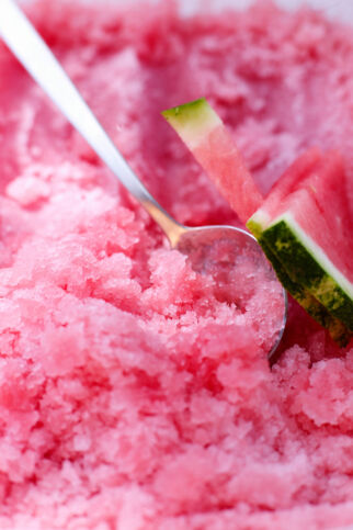 Wassermelonen-Granita mit Minze Wassermelonen-Granita mit Minze