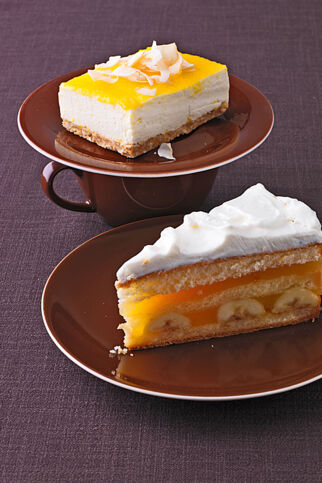 Kokos-Creme-Schnitten Kokos-Creme-Schnitten