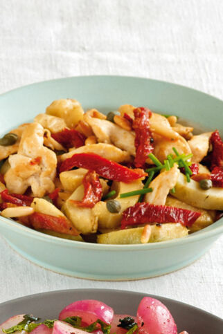 Hähnchengeschnetzeltes mit Artischocken Hähnchengeschnetzeltes mit Artischocken