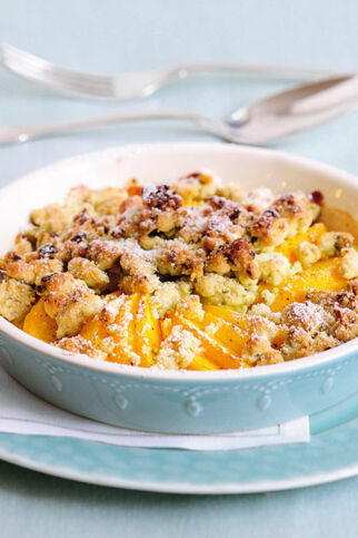 Pfirsich-Pistazien-Crumble Pfirsich-Pistazien-Crumble