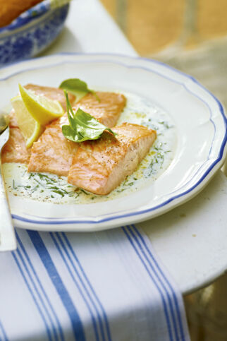 Lachs mit Sauerampfersauce