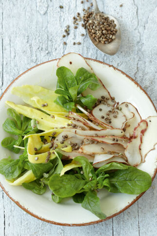 Wintersalat mit Topinambur Wintersalat mit Topinambur