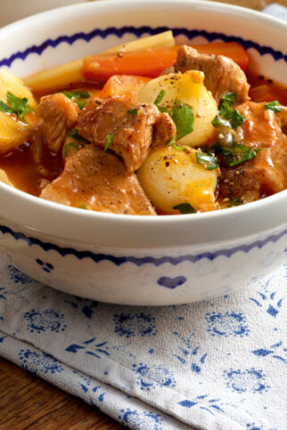 Kalbsragout mit Wurzelgemüse