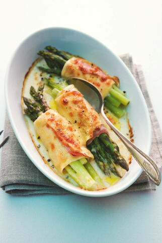 Überbackene Spargelcannelloni Überbackene Spargelcannelloni