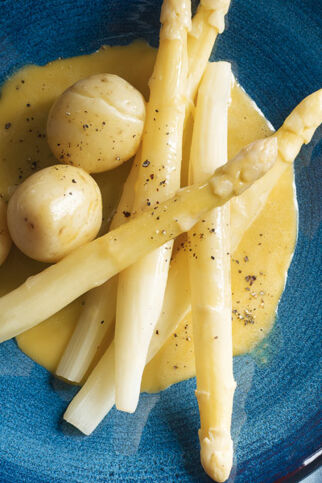 Spargel mit Sauce Hollandaise Spargel mit Sauce Hollandaise