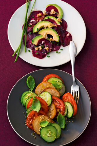 Rote-Bete-Salat mit Avocado Rote-Bete-Salat mit Avocado