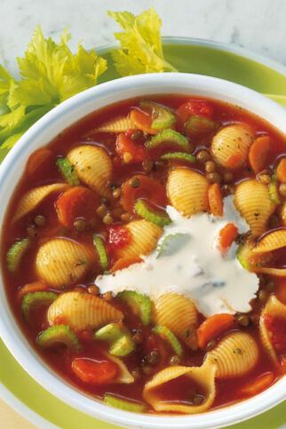 Linsensuppe mit Balsamico