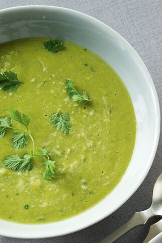 Mandel-Erbsen-Suppe Mandel-Erbsen-Suppe