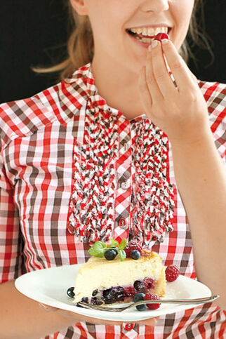 Käsekuchen mit Obst